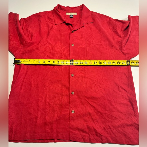 Tommy Bahama Mens Large 100% Silk Hi-Note Cafe Embroidered Camp Shirt Hawaiian - Picture 7 of 8